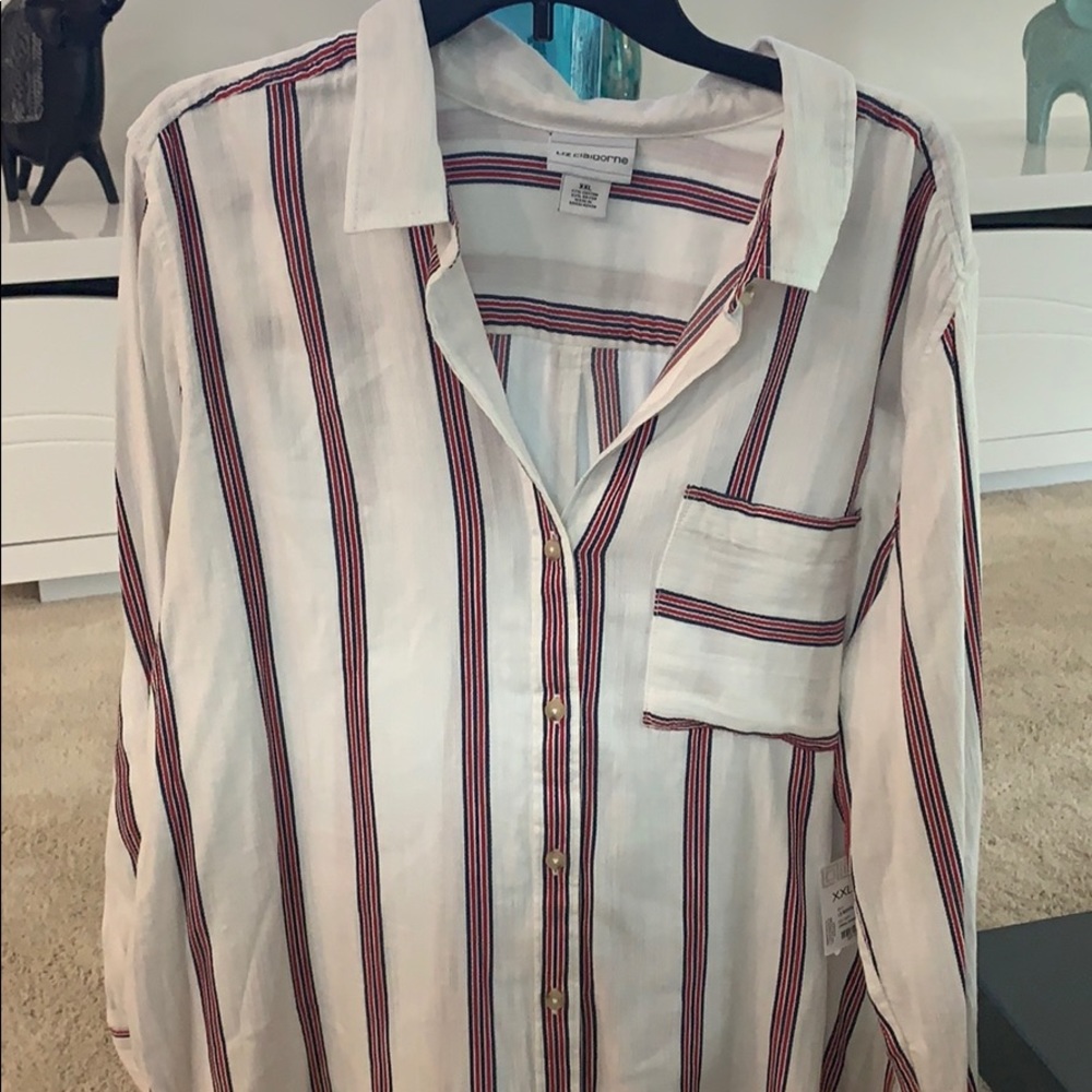 Plus SIZE  LIZ CLAIBORNE BOYFRIEND BUTTON DOWN